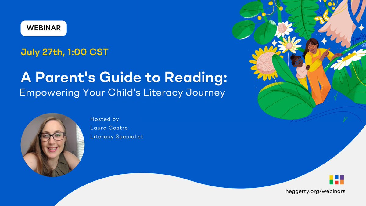 📆Join us for our next webinar on Thu, July 27, 2023 at 1:00 PM CT. Unlock your child's reading potential with our literacy specialist, Laura Castro. Discover practical strategies and tools to support your child's reading development.
🔗Register: bit.ly/3DclIK2