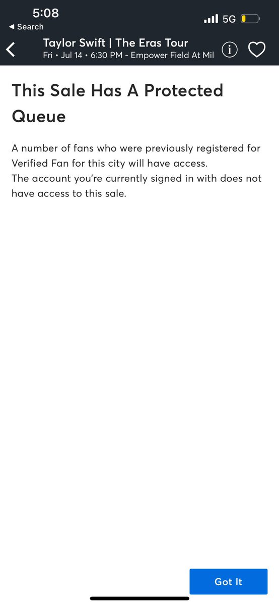 AmandaPLS_7's tweet photo. @Ticketmaster not letting me join the queue for Denver when I am a verified fan. So upsetting Ticketmaster dropping the ball again, pls I just wanna see #TaylorSwiftErasTour https://t.co/13tRqEMBvI