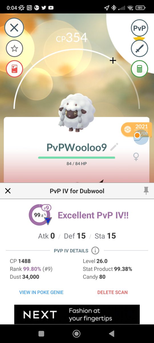 SampsonMarc's tweet photo. @SwgTips Also got a Rank 9 Wooloo I may build with a Body Slam / Wild Charge moveset for a bit of spice. https://t.co/Uw1NHgOhu1