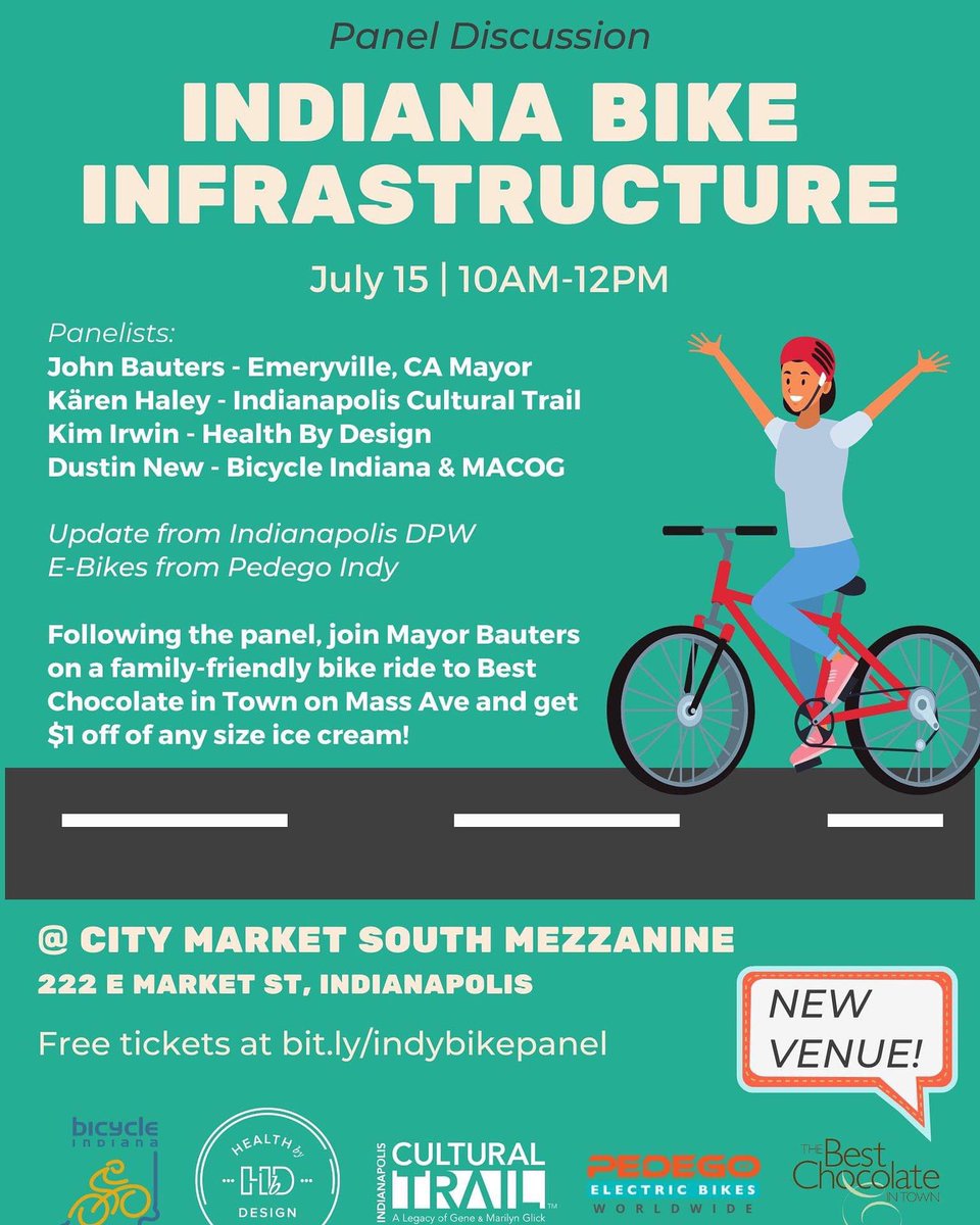 🌧️‼️ EVENT UPDATE! ‼️☔️

Hi All!  Due to the weather, we've moved the event location to 222 E Market St, Indianapolis, IN 46204-3306, United States. 

eventbrite.com/e/indiana-bike…

#bicycleindiana #indianacycling #bikeadvocacy  #bikeadvocate #ridebikes #indianapolis #bikeindianapolis
