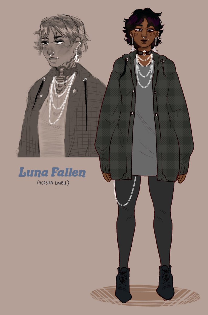 acidic_nova's tweet photo. Luna Fallen (Versha Limbu) / 23 / Demigirl (She/They)

Founder, frontwoman, and bassist for Lunar Fallen, an experimental metal band that incorporates various elements from other genres. They're socially awkward and come off as stand-offish. Oh and fcking hates Janis. https://t.co/vxmzpijW8F