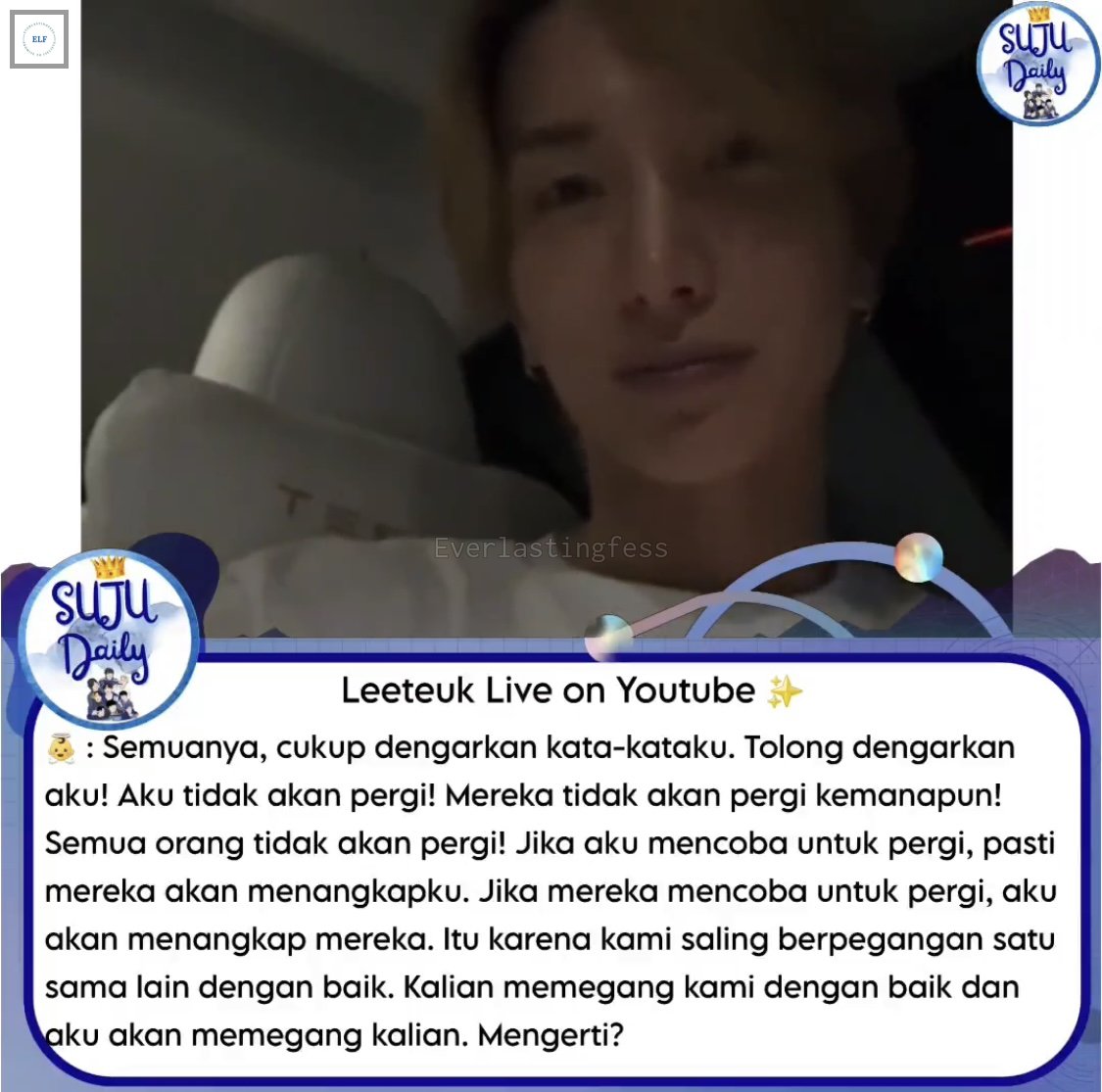 Elfs!

Pagi-pagi udah di buat nangis sama Leeteuk 😭
