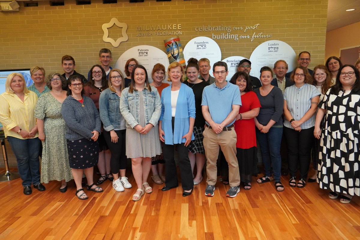 Sen. Tammy Baldwin (@senatorbaldwin) on Twitter photo Thank you for having me, @JewishMuseumMKE! Wonderful to learn about Milwaukee’s rich Jewish history and talk with <a href="/JewishMilwaukee/">Milwaukee Jewish Federation</a> leaders about our work fighting antisemitism and bigotry. Thank you for having me, @JewishMuseumMKE! Wonderful to learn about Milwaukee’s rich Jewish history and talk with <a href="/JewishMilwaukee/">Milwaukee Jewish Federation</a> leaders about our work fighting antisemitism and bigotry.