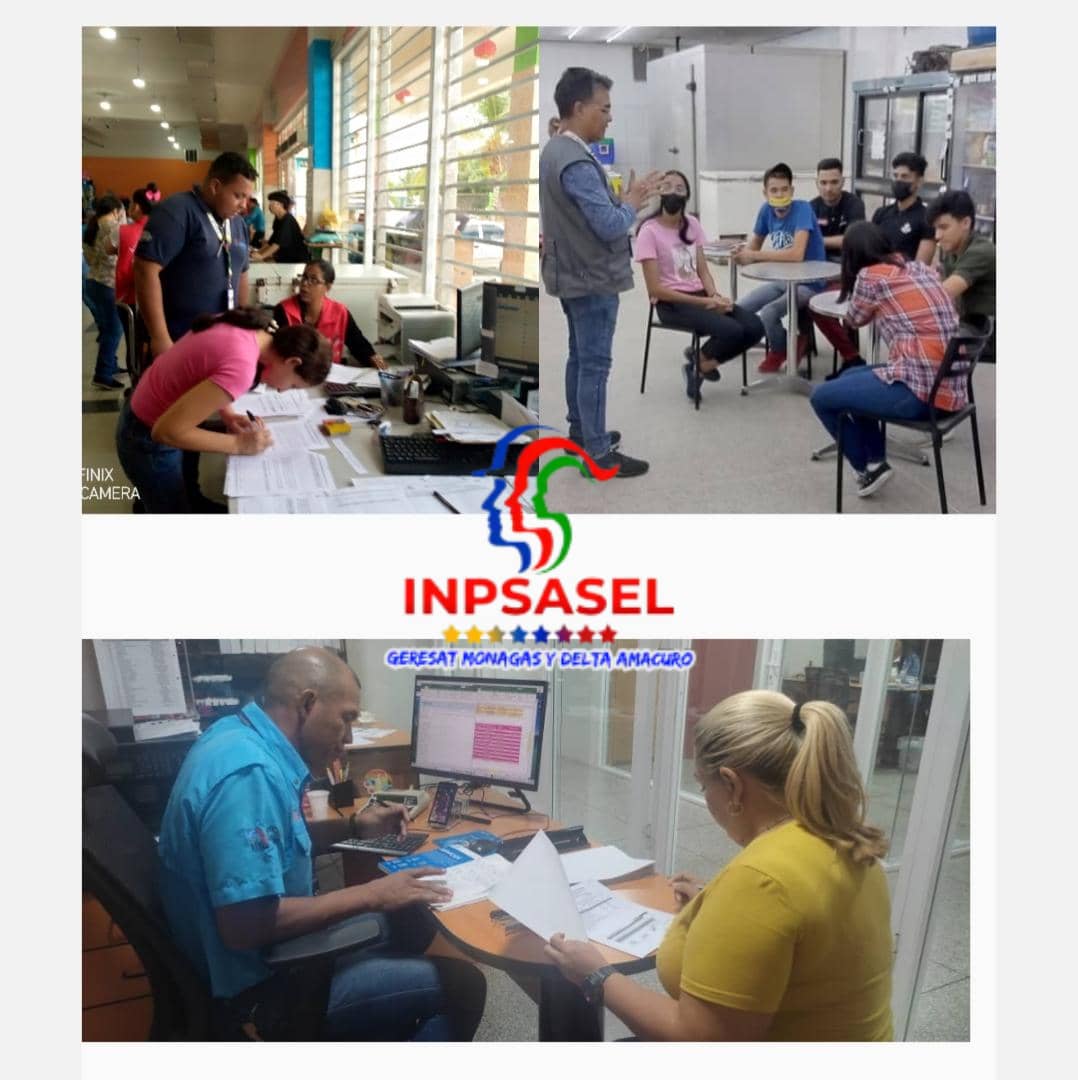 Inpsasel Monagas y Delta Amacuro   activos con la Coordinación  de Educación  dando Charlas Motivavionales, revisando procesos de Elecciones  de Delegados y delegadas de prevención.  #TrabajoEnEquipoVictoriaSegura