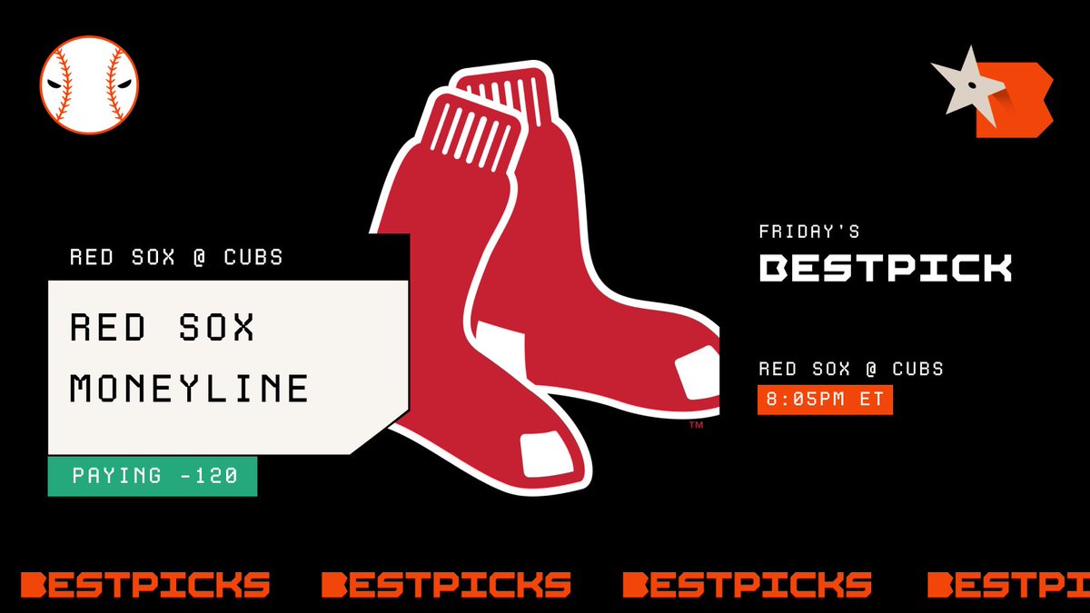 bestpicksdotcom's tweet image. The MLB is FINALLY back after a long wait during the week 😍 Our Daily BestPick just started!

💰 Tonight's BestPick is the Boston Red Sox to win at -120 against the Cubs with FanDuel 💰

🥶 Cubs have lost 6 of their last 7 matches at home
#GamblingTwitter #MLBPicks