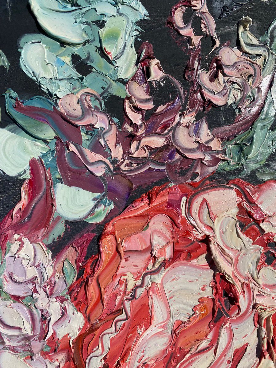 sallywestart's tweet photo. "Natives After Manly", 120x120cm, oil on canvas. Now available @KABGallery (https://t.co/3qlKGvPaDE). https://t.co/Kemk6ced7X