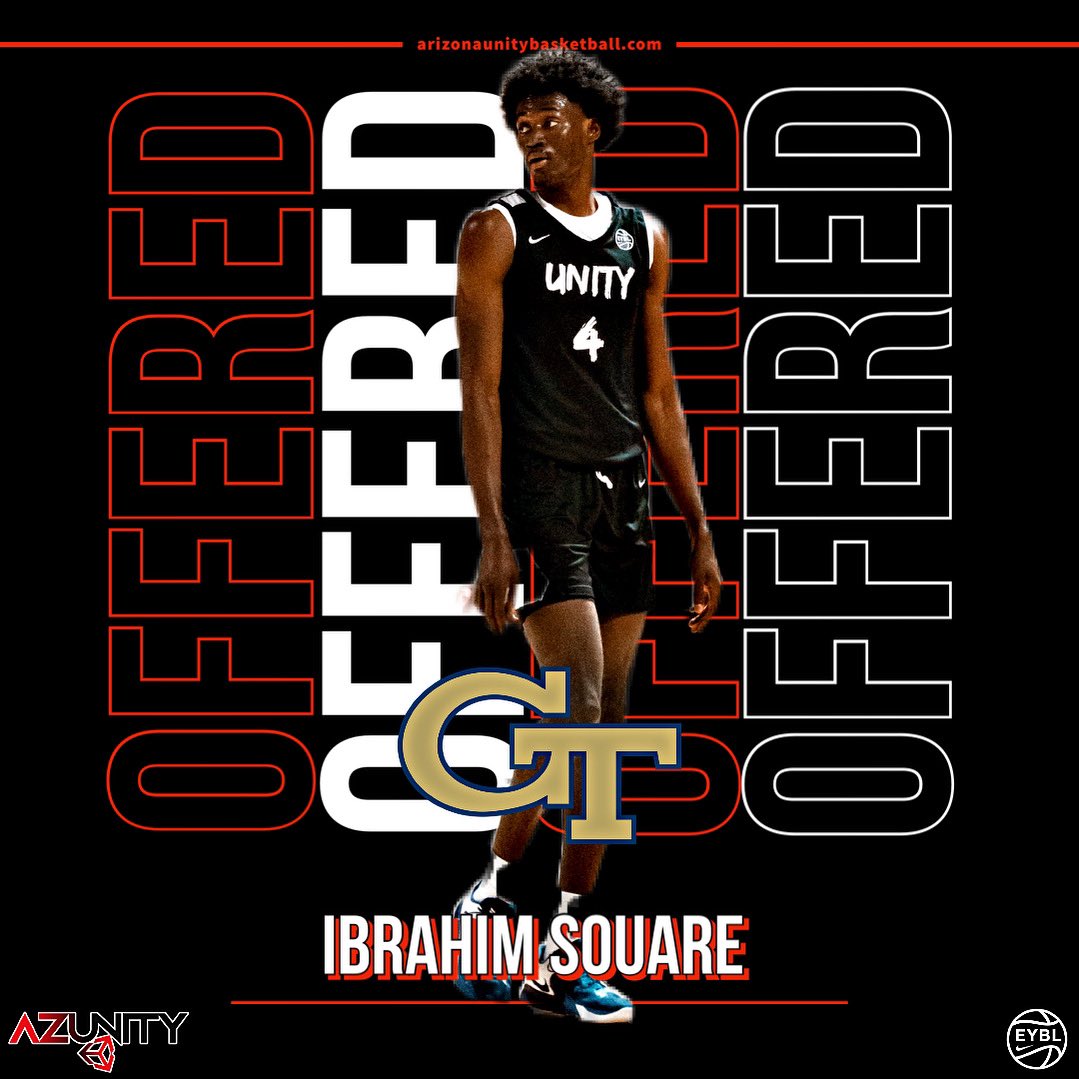 Corey Boswell (@coach_cboswell) on Twitter photo Congrats to <a href="/Arizona_Unity/">Arizona Unity</a> F Ibrahim Souare on his most recent offer from <a href="/GTMBB/">Georgia Tech Men’s Basketball</a> <a href="/VerbalCommits/">Verbal Commits</a> <a href="/NikeEYB/">EliteYouthBasketball</a>
#THEBrotherhood #nikebasketball #UNITEDas1 Congrats to <a href="/Arizona_Unity/">Arizona Unity</a> F Ibrahim Souare on his most recent offer from <a href="/GTMBB/">Georgia Tech Men’s Basketball</a> <a href="/VerbalCommits/">Verbal Commits</a> <a href="/NikeEYB/">EliteYouthBasketball</a>
#THEBrotherhood #nikebasketball #UNITEDas1