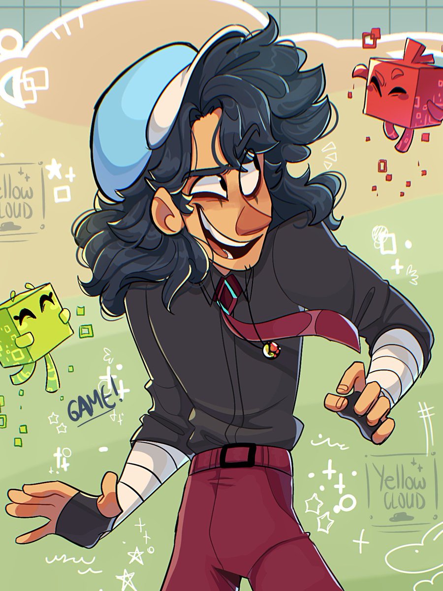 Yellow_Cloub's tweet photo. ✨️GAMEEE✨️ Mi niño tenía mas del año de no dibujarteee! Se acuerdan? 

#NameLessAcademy 🥹✨️ me traes bellos recuerdos <3 https://t.co/4vV0tdRHYN
