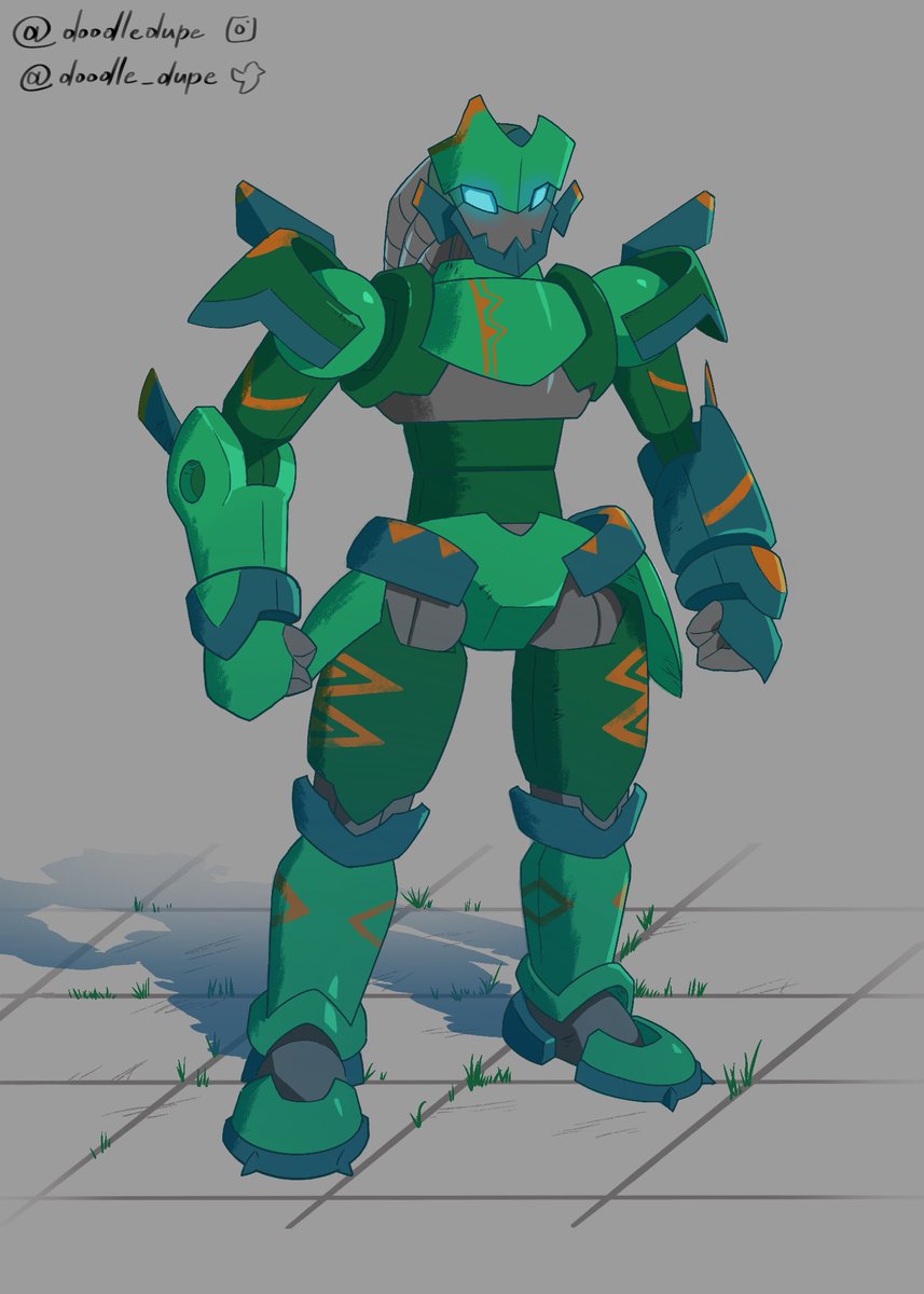 doodle_dupe's tweet photo. This is Dentéga! She is a mech that behaves like a feral beast when no pilot is controlling her. I might change her appearance over time.
#mecha #mechacommunity #Procreate #mechaArt #digitalart https://t.co/s3WZTr9yug
