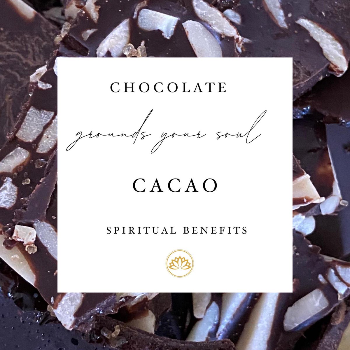 Enjoy the spiritual benefits of chocolate!! 🍫#chocolate #spirituality #spiritualfood #nourishyoursoul #chocolateday