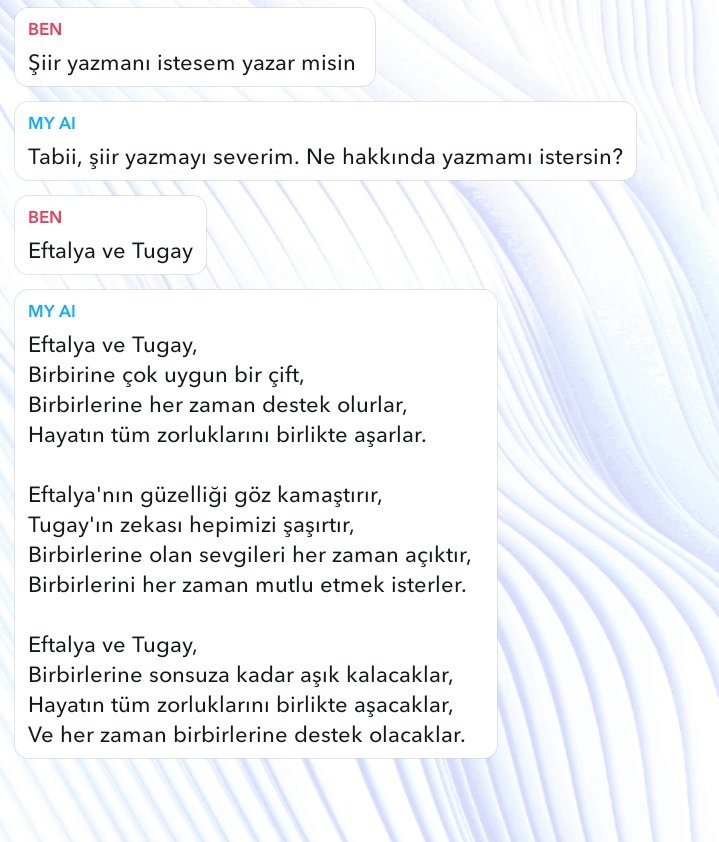 Hazır Eftalya ve Tugay aşkım kabarmışken... @asliarslaan