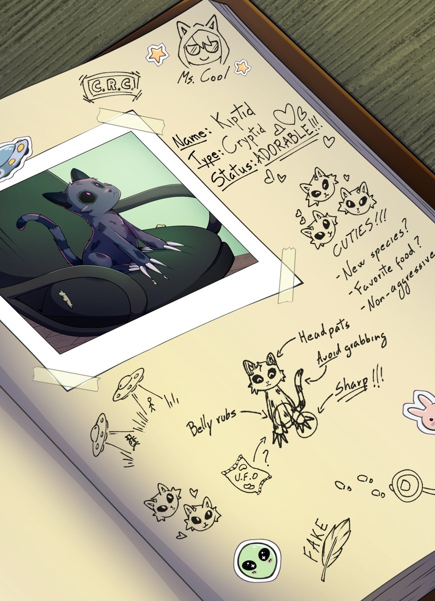 CRC_MGjournal's tweet photo. Page 1: Kiptids!
They're just the *cutest lil' things!* (✿ ♥‿♥)
Plus they're super strong too!
I'm not tooooo too sure where they come from,
but they look kinda like the CRC's old mascot Marshmellow.
Maybe they're related? https://t.co/2sDfFzsWAo