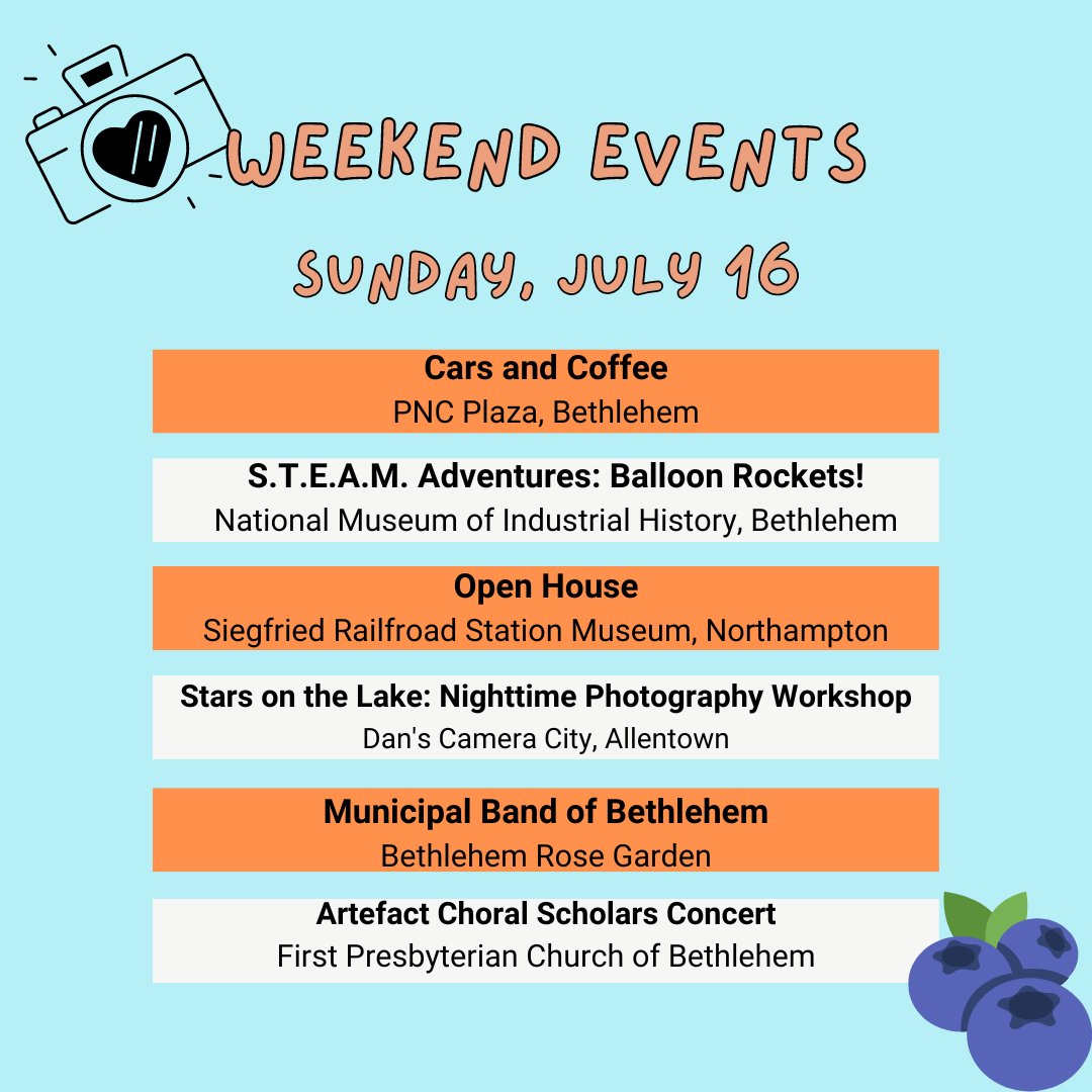 LVNewsdotcom's tweet photo. Looking for something fun to do in the Valley this weekend? I've got you covered with some featured events. Always remember to check on our Community Calendar for local happenings.
#LehighValleyNewsDotCom #GetMoreLocal https://t.co/5cCys3Vl0v