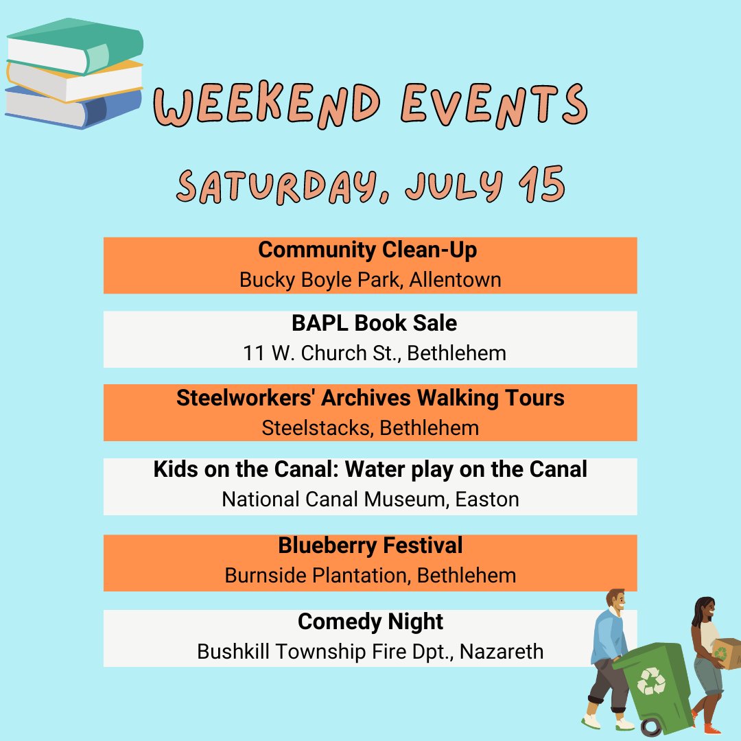 LVNewsdotcom's tweet photo. Looking for something fun to do in the Valley this weekend? I've got you covered with some featured events. Always remember to check on our Community Calendar for local happenings.
#LehighValleyNewsDotCom #GetMoreLocal https://t.co/5cCys3Vl0v