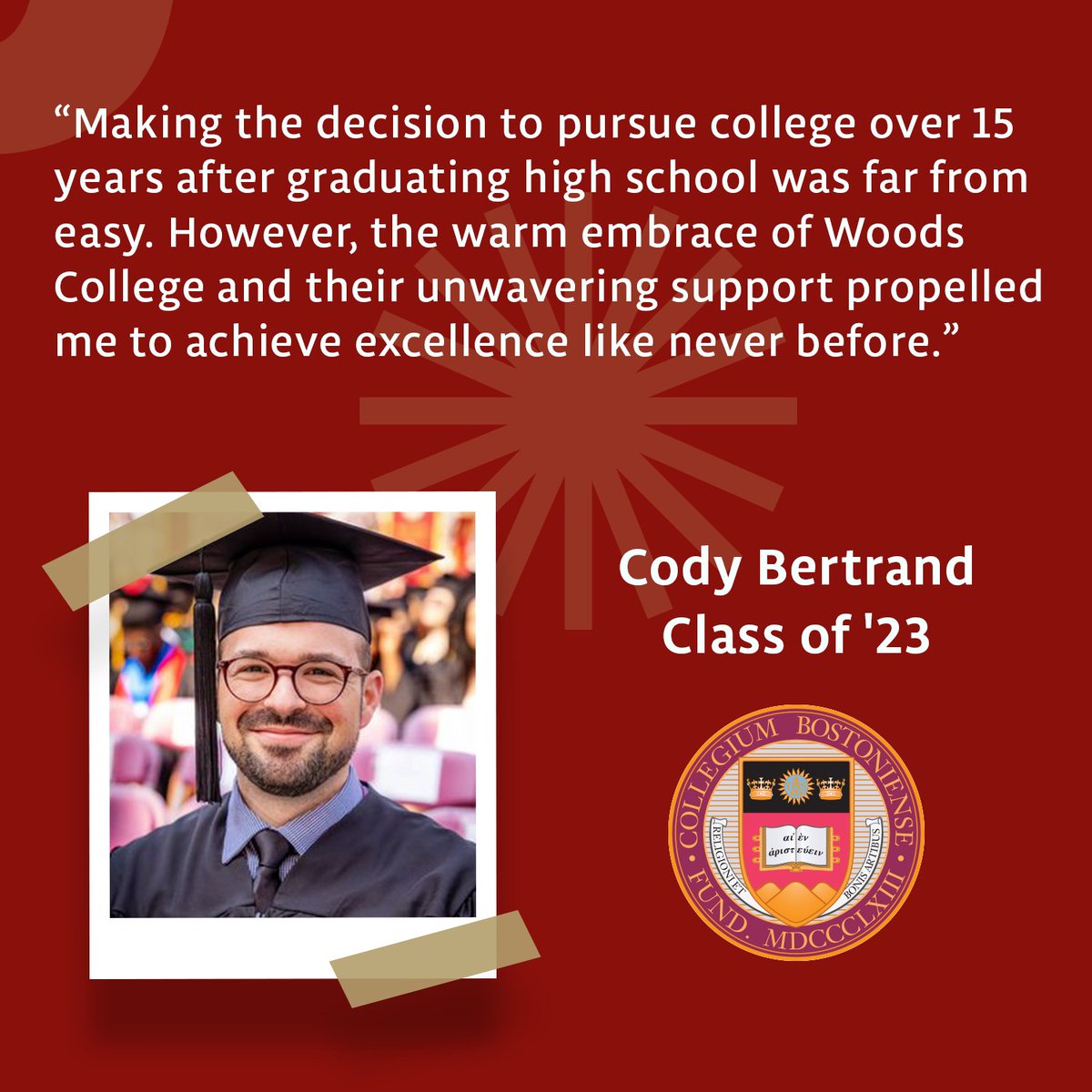 BCWoodsCollege's tweet photo. A big congratulations to Cody Bertrand on this incredible accomplishment! Your dedication and passion for what you do serves as an inspiration for us all! We look forward to seeing you around as you pursue your Master of Social Work!
#BCWoods #WeAreBC #Commencement #Psychology https://t.co/fC8jwk7GJB