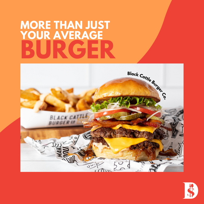 dinefits's tweet photo. Sink your teeth into burger heaven at Black Cattle Burger! 🍔🤤 

With Dinefits, you not only get to savor their mouthwatering burgers but also earn cashback rewards while you chow down. 🤑🎉 
#dinefits #cashbackrewards #stpetefl #ilovestpete #ilovetheburg https://t.co/IzZqGprhHj