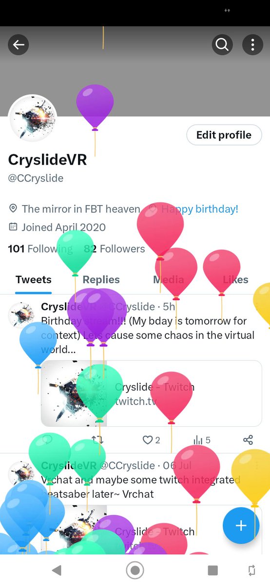 CryslideVR tweet media