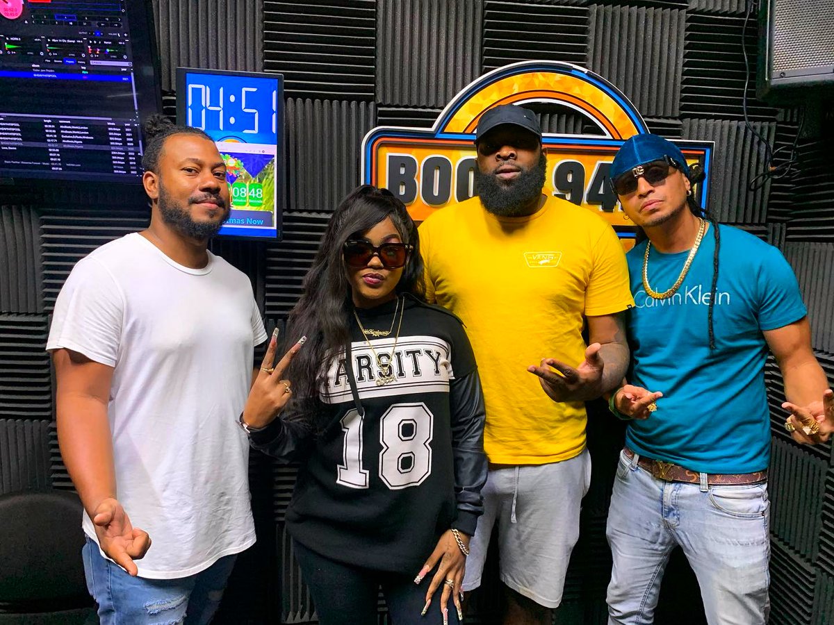 Alphakingzent's tweet photo. Throwback to a great interview with @Boomchampionstt with @iammakamillion @kerinaalex 
#alphakingzentertainment https://t.co/T0WGZ1kZhG
