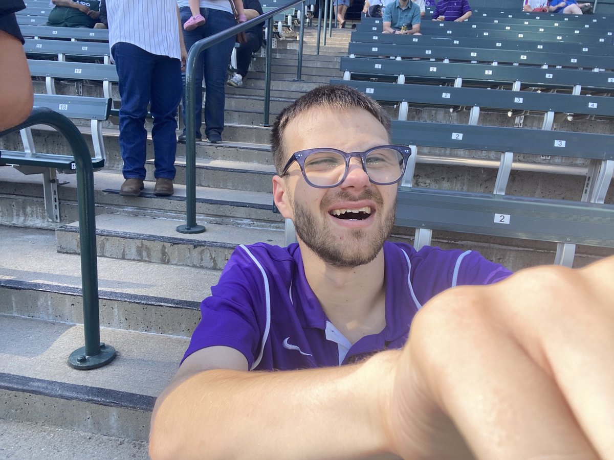 I’m in Colorado to be at a camp as camp mentor in empire Colorado for people  who uses a device however I’m in Colorado right now early because I’m at Colorado Rockies