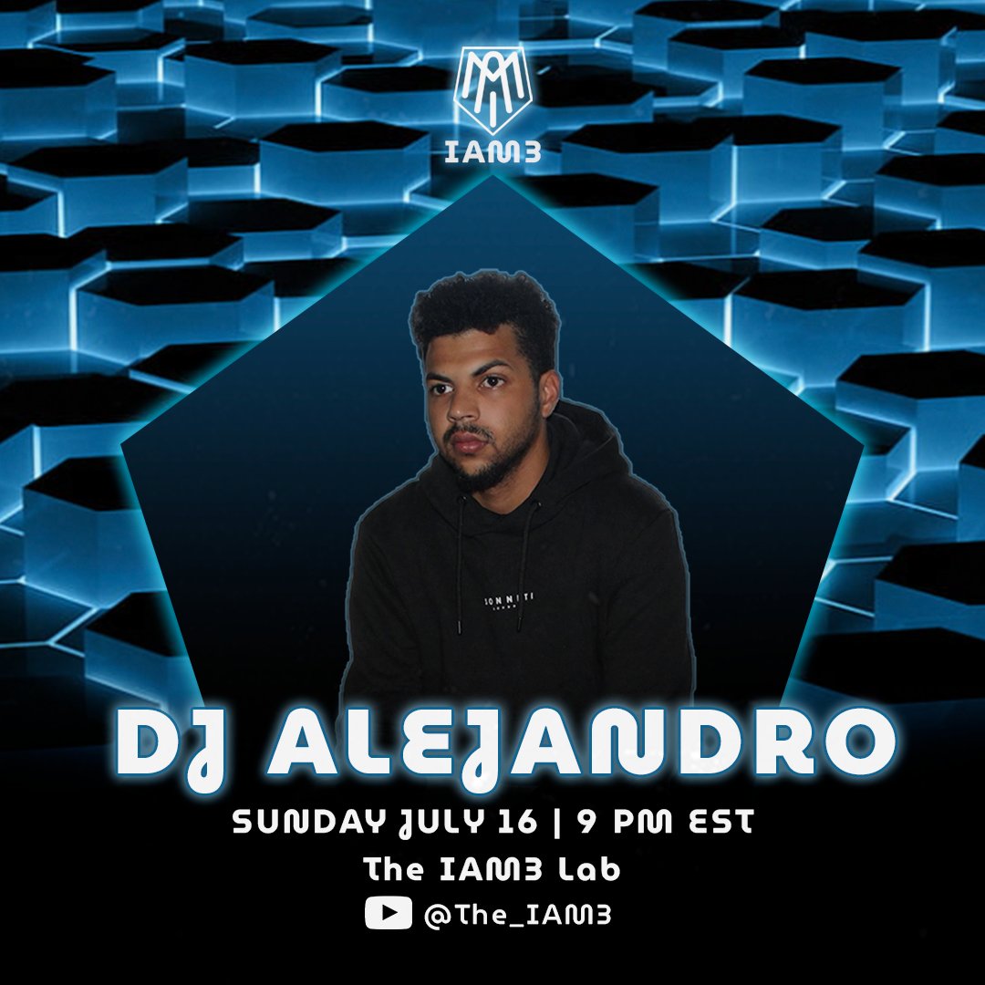 Iam3Lab's tweet photo. Get ready for an electrifying live DJ experience with DJ Alejandro! 🎶✨ 

 #IAM3DJAlejandro #LiveMixSession #JoinTheGroove https://t.co/qBSBz6ioHT