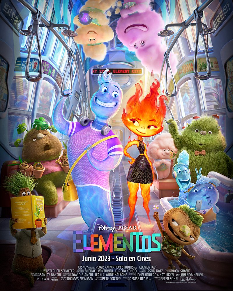 Hoy vi #Elementos y el corto #LaCitaDeCarl, estuvieron entretenidos.

#Elemental #CarlsDate
#DisneyPixar #Disney #Pixar #WaltDisneyPictures #PixarAnimationStudios @Pixar @DisneyStudios @pixarelemental