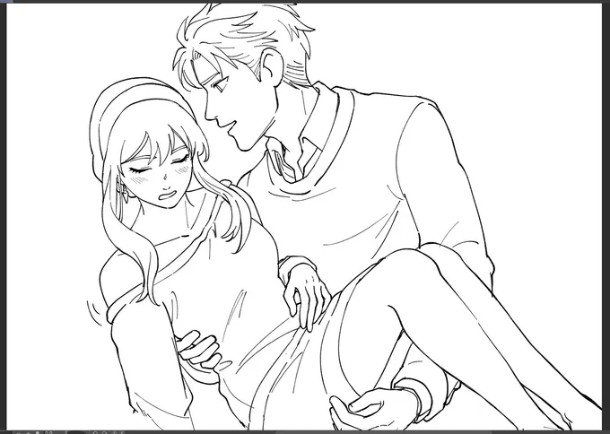no time to draw for myself yet but here's a twiyor wip 😊💖