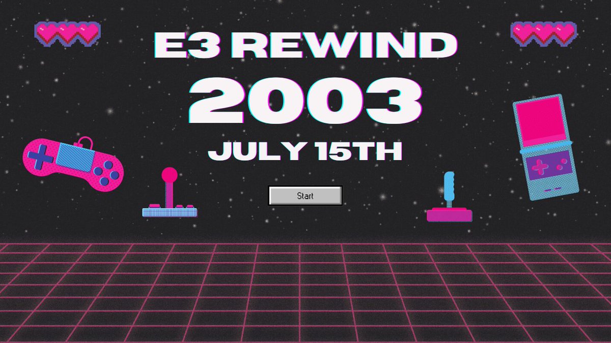 I'm sad that E3 is no longer a thing, so instead we are celebrating gaming 20 years ago!

Join me tomorrow, Saturday July 15th at 1pm cst as we go back in time and watch all of the announcements from E3 2003.

Live at twitch.tv/hal451

#E3 #gaming