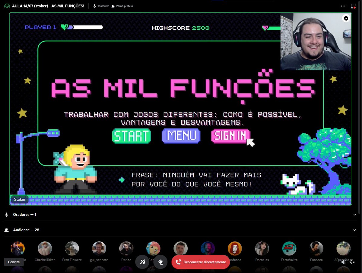 gabxbii's tweet image. Aula do @pode_casting de hoje é com @VitorStoker o brabo da narração ❤️