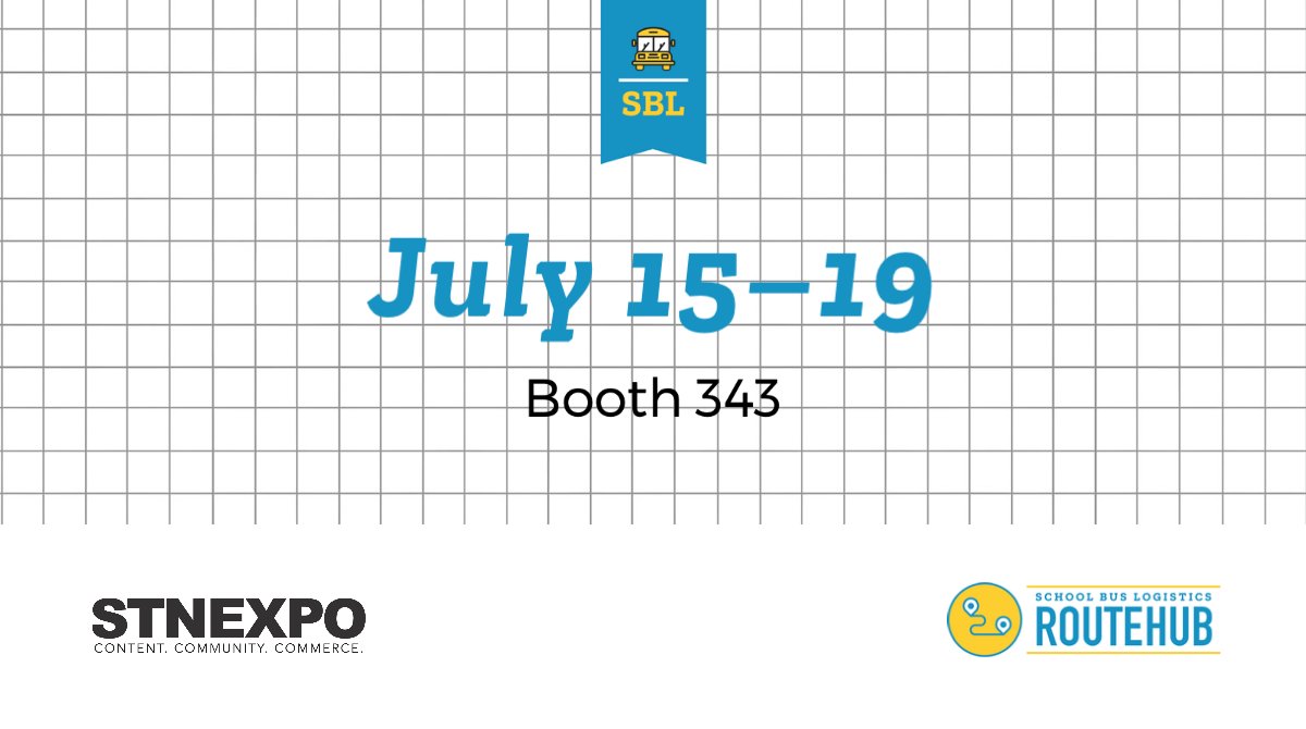 SchBusLogistics's tweet image. Are you attending the STNExpo in Reno? We are too! Looking forward to seeing everyone and sharing how we help school districts create efficiencies—and save money—while safely transporting students. Stop by and say hello! #STNExpo #PupilTransportation #SchoolBusRouting