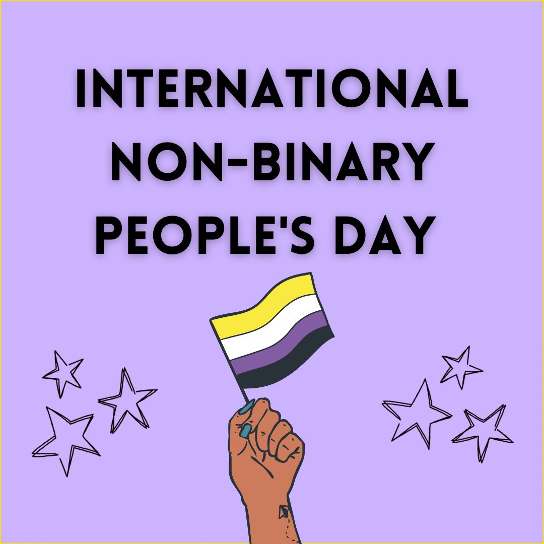 Happy International Non-Binary People’s Day! We are sending all the love to all non-binary folks out there today and everyday. We see you and we support you!

Learn more about the non-binary identity here:
manygendersonevoice.org/non-binary-peo…

#LGBTQ #LGBTQIA #Inclusion #ATTwitter #nonbinary