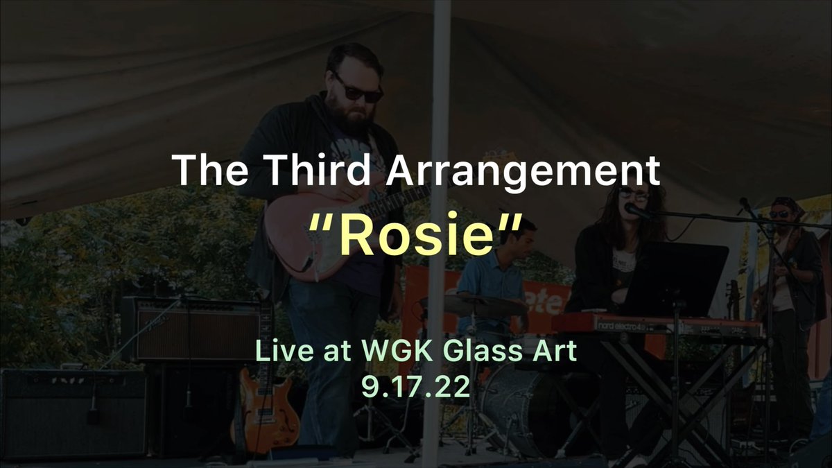 New! The Third Arrangement - Rosie Live 9.17.22
youtu.be/mTe6n3OQnC4

#jazzpop #jazzrock #grooverock #groovepop #funkypop #njmusic #phillymusic #thethirdarrangement