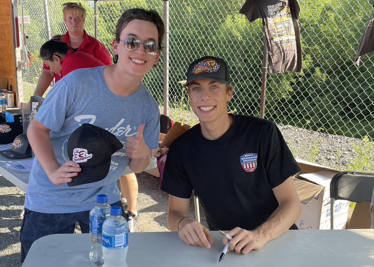 Excited to meet <a href="/CarsonHocevar/">Carson Hocevar</a> today at IWK 250 race weekend at Riverside Speedway.