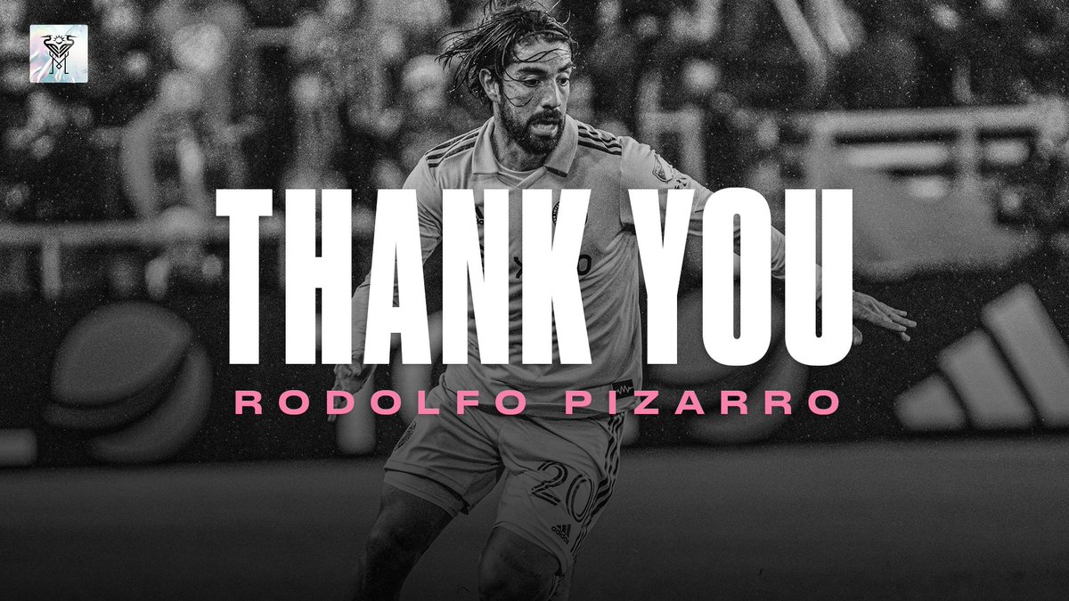 InterMiamiCF's tweet photo. Club has agreed to mutually terminate the contract of midfielder Rodolfo Pizarro: https://t.co/ARRmdBwK3X https://t.co/XQijfPqKl6