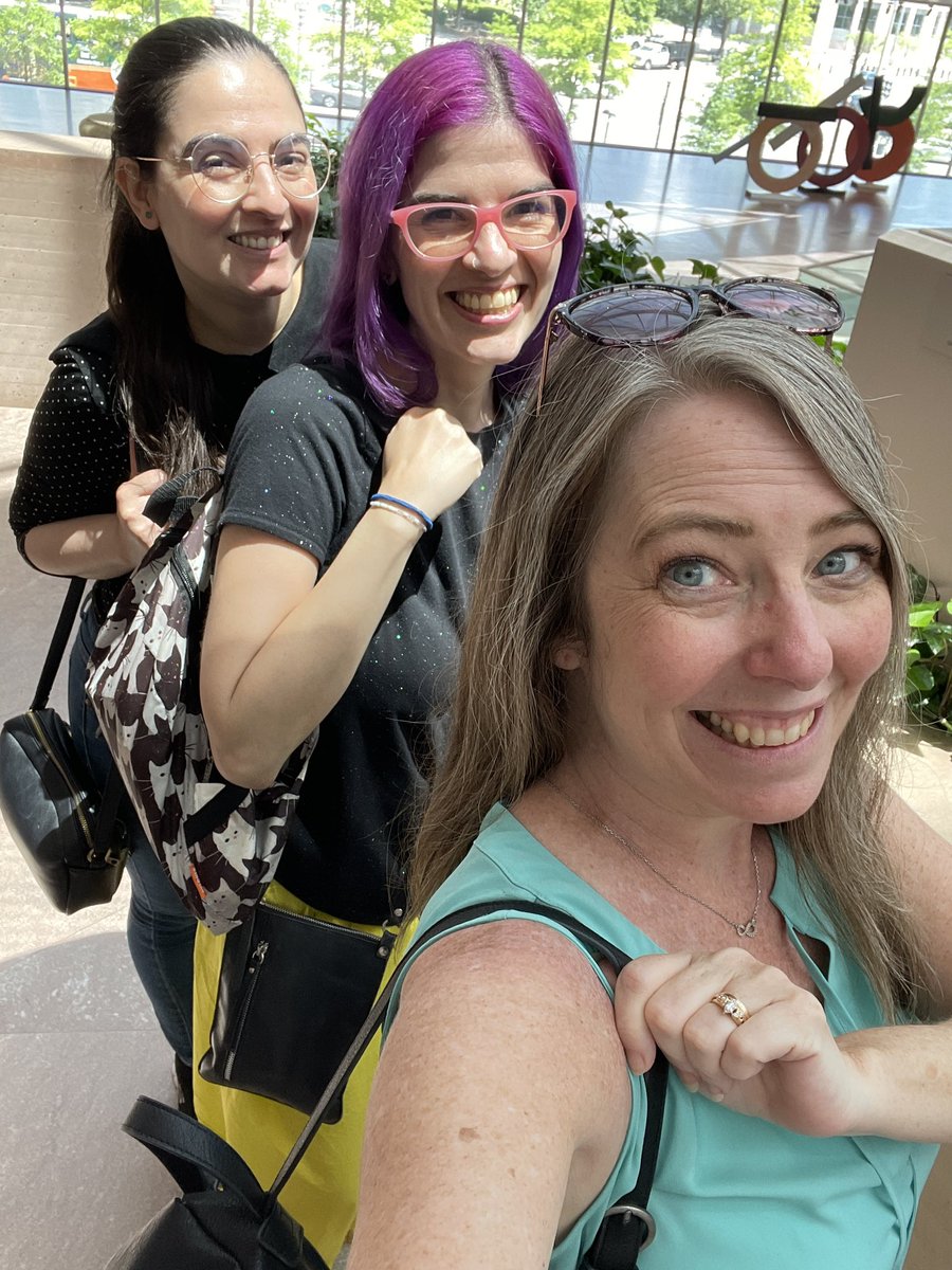 tamaraletter's tweet photo. Had a fantastic day in Washington, DC w/ISTE author @martharamirezco and her sister Maria! We explored the National Gallery of Art and exchanged books. Martha even matched a piece of artwork on display! Love how #ISTELive creates connections! 🌟 #passionforkindness #InClassFlip https://t.co/cdPzTWi07p