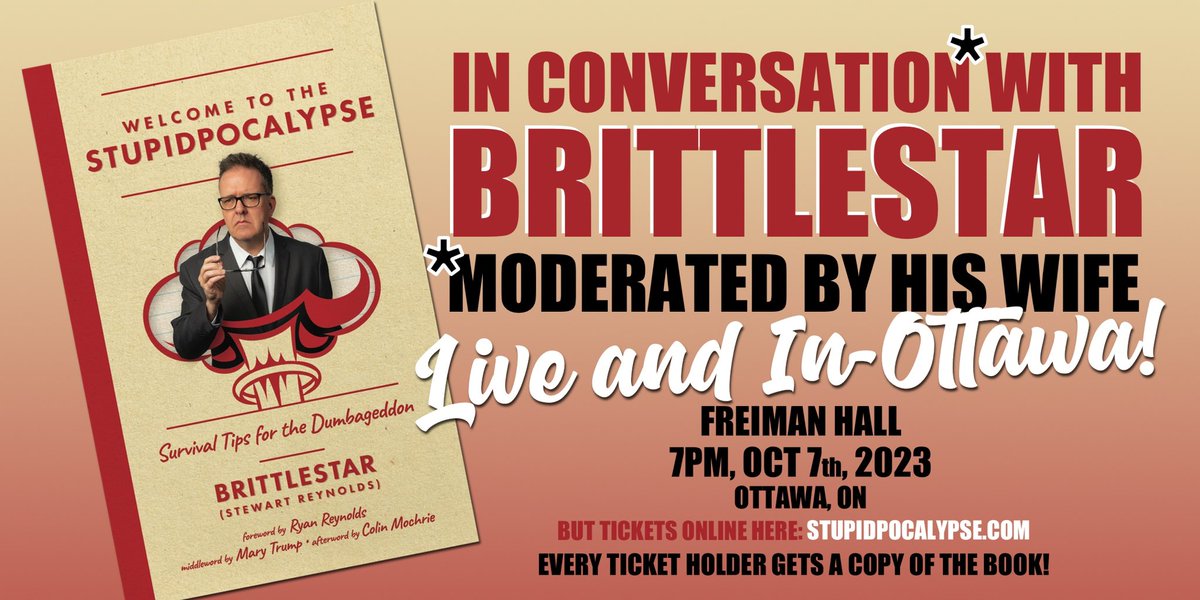 brittlestar's tweet photo. OTTAWA
Is it a tiny venue? Yes. 
Am I terrified that we won’t fill it?
Also yes. 
Buy tix here:

https://t.co/7hzd9IR9Sc https://t.co/CmWXle6ntc