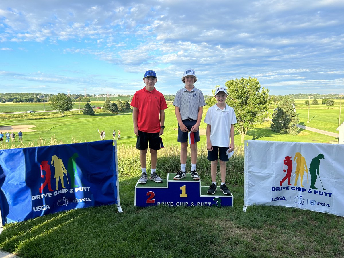 Nebraska Section PGA (@nebraskapga) on Twitter photo Girls & Boys 12-13 Medalists #DCP
Girls 12-13 🥇🥈🥉
1️⃣ Harper Riley
2️⃣ Kate Hansen
3️⃣ Camryn Hoffman
Boys 12-13🥇🥈🥉
1️⃣ James Rowen
2️⃣ Treyton Vergil
3️⃣ James Lenihan
Congrats on medaling and good luck at the next stage of <a href="/DriveChipPutt/">Drive, Chip & Putt</a> ! 💪 Girls & Boys 12-13 Medalists #DCP
Girls 12-13 🥇🥈🥉
1️⃣ Harper Riley
2️⃣ Kate Hansen
3️⃣ Camryn Hoffman
Boys 12-13🥇🥈🥉
1️⃣ James Rowen
2️⃣ Treyton Vergil
3️⃣ James Lenihan
Congrats on medaling and good luck at the next stage of <a href="/DriveChipPutt/">Drive, Chip & Putt</a> ! 💪