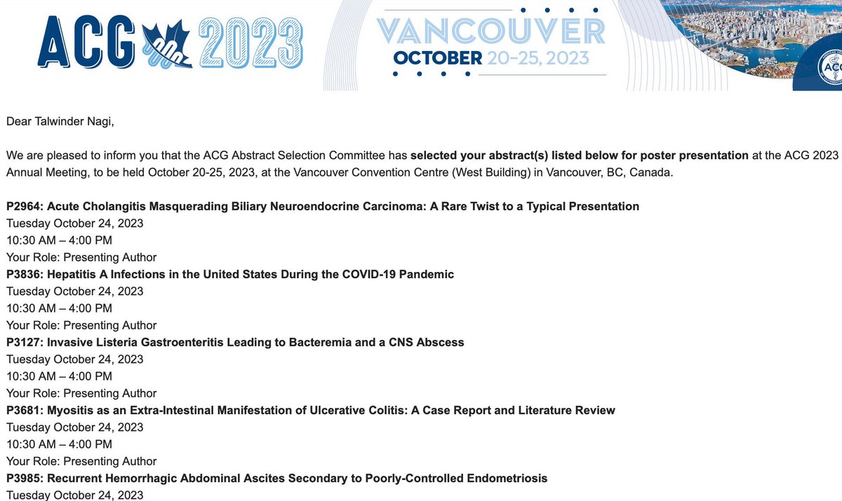 tanudmd's tweet photo. Those extra hours of typing are so worth it! Excited to attend my first ever ACG meeting 🤗
@AmCollegeGastro @FAUmedIM https://t.co/OACCnEW3Jr
