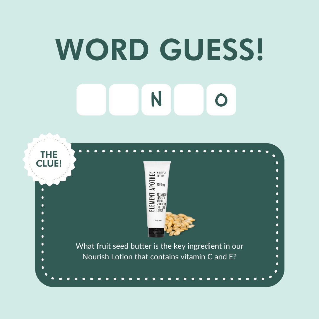 ElementApothec's tweet photo. Guess the word 🌟
Need a hint? Check out our #educational post from this week! 

Reply to this tweet to answer! ✅

#elementapothec #MedEd #Health #HealthTalk #Wellness #wellnessjourney #quiz #plantbased #cbd #NaturalHealth https://t.co/ndv6cBVIv2