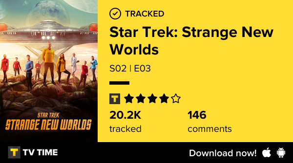 thunderwalker's tweet image. I've just watched episode S02 | E03 of Star Trek: Strange New Worlds! #startrekstrangenewworlds , rated 9.38  tvtime.com/r/2TdUF #tvtime