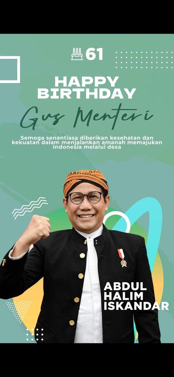 aswin_se's tweet photo. #HarlahGusHalim 
@jokowi 
@halimiskandarnu
@Kemendespdtt
@malik_haramain
@imansyukri
@taufikmadjid71
@yusradaridesa 
@azzameldzikrie 
@InspiringTPPKe1 https://t.co/6GvRosOjWI