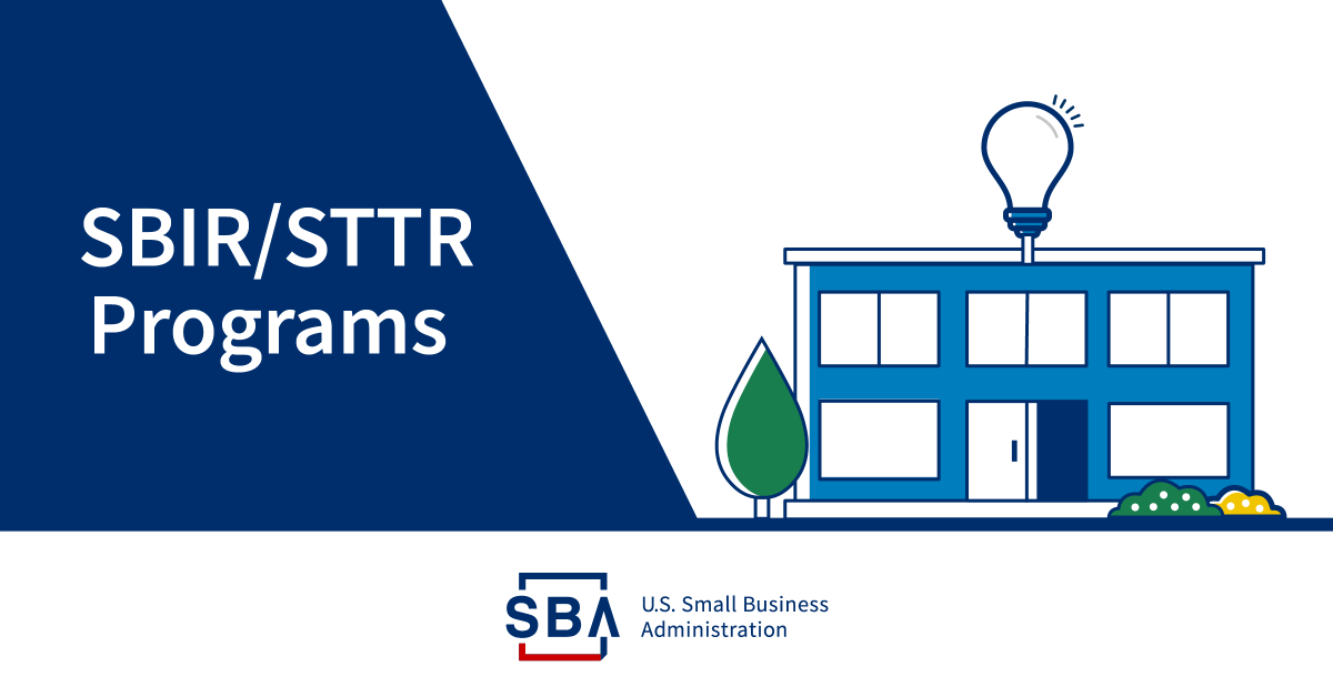 The SBIR and STTR programs are one of the largest sources of early-stage capital for technology commercialization in the U.S. Get the details: sbir.gov