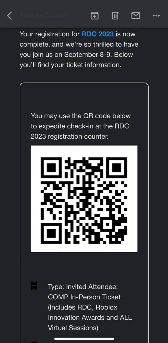 YOOO who wants my RDC TICKET?! First to scan can activate it 😎