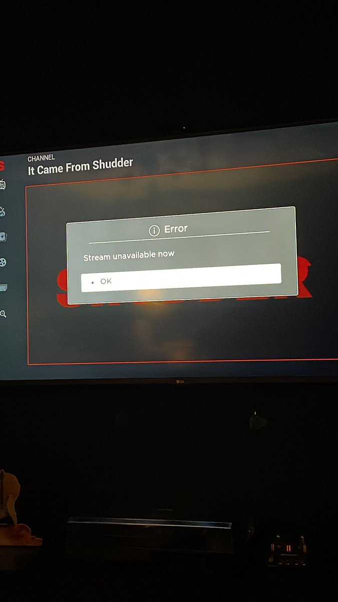 rfparisi's tweet photo. @Shudder 2nd week in a row. C’mon @Shudder  !!! https://t.co/7gUZAsyj75