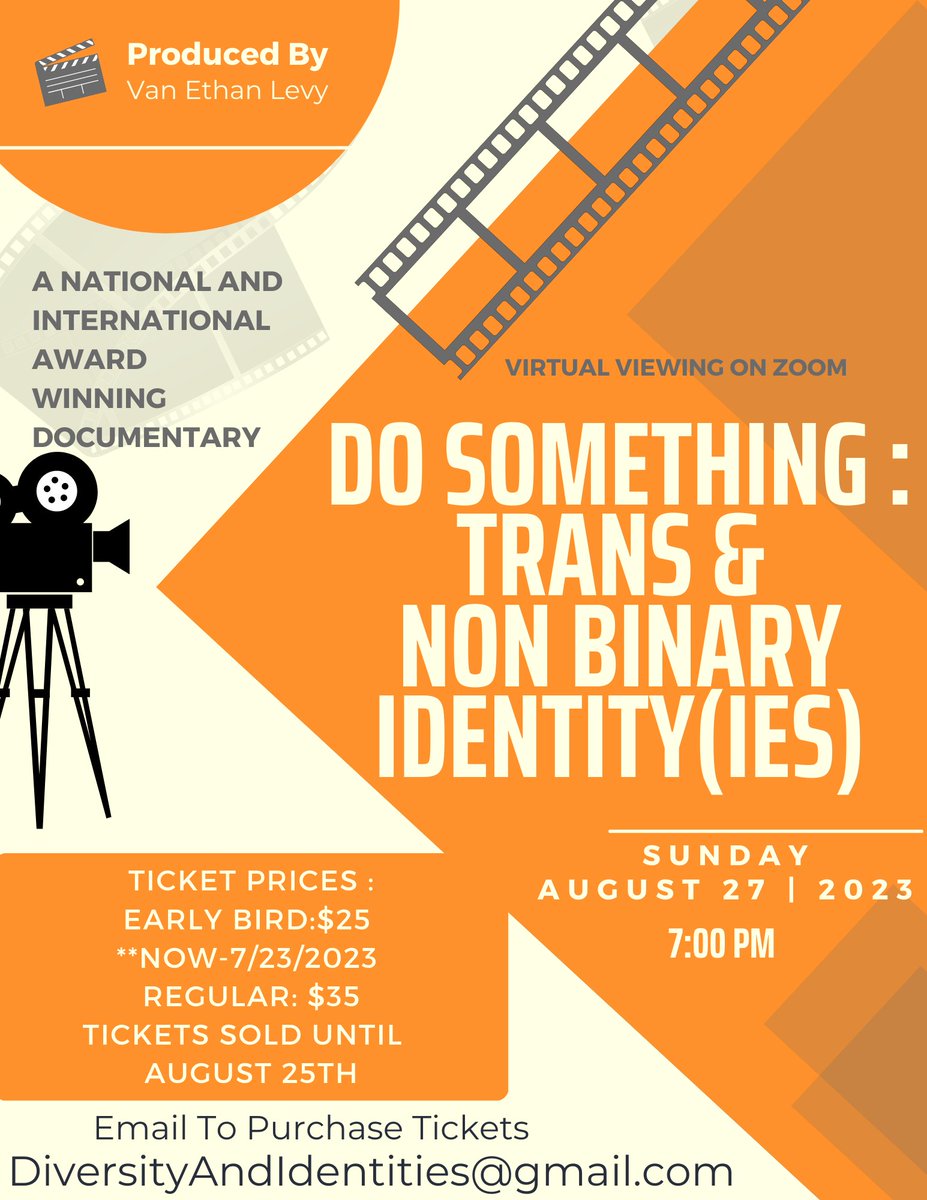 sktrvan2's tweet photo. Today is International Non Binary Day! Show your support and allyship by registering NOW for the 4 times award winning documentary Do Something: Trans and Non Binary Identity(ies).
#InternationalNonBinaryDay #Pride #LGBTQPIA #NonBinaryPride #Love #SelfLove https://t.co/llAgJrfIl1