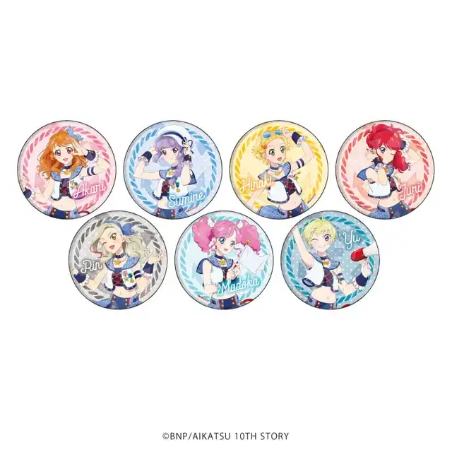 再販情報②】 ・ホログラム缶バッジ(65mm)「アイカツ！」01