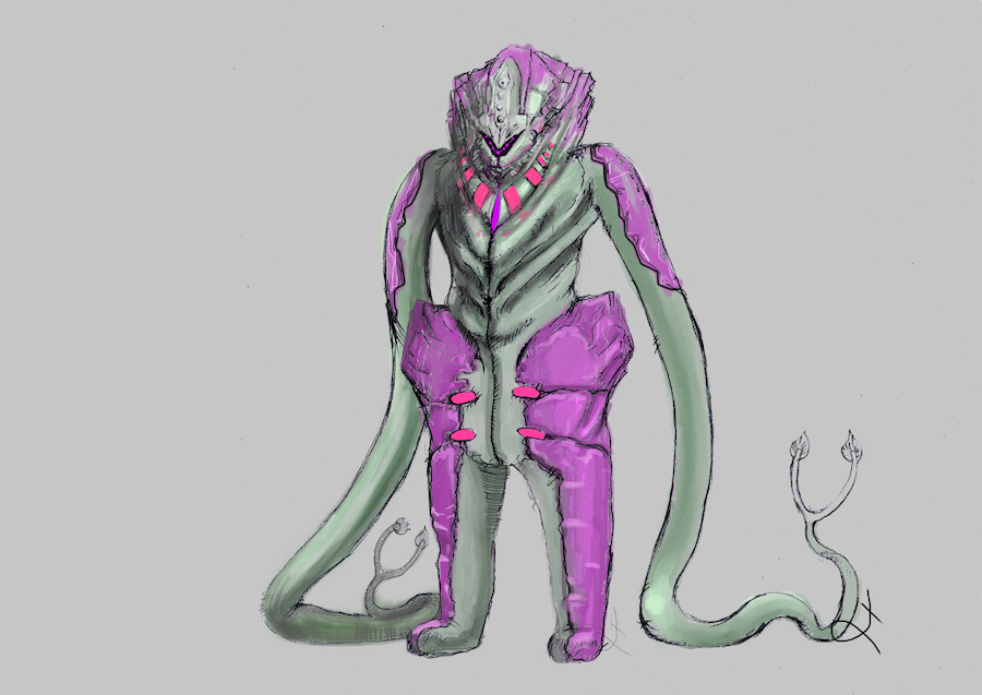 「自作の怪獣の絵をTwitterにあげてたらウルトラマンの怪獣描かせてもらえると聞」|横山雅司/YOKOYAMA 3DCG Art Worksのイラスト