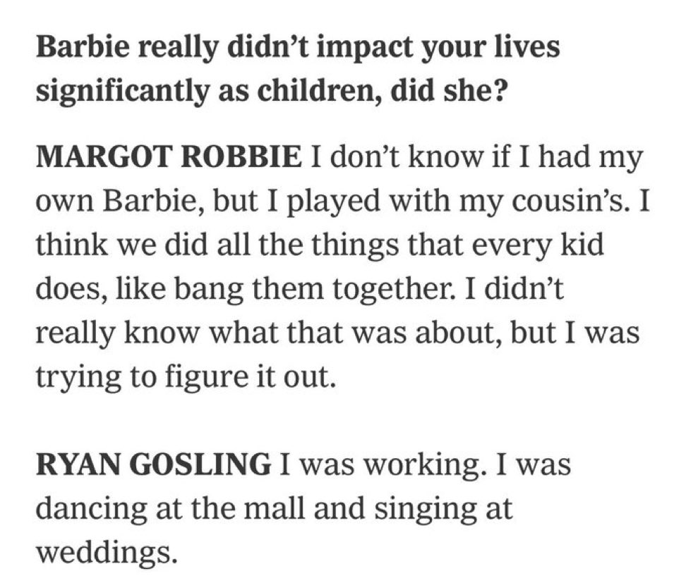 MediumSizeMeech's tweet photo. Ryan Gosling said while you were sitting around waiting, scissoring your Barbies, doing NISH—I was out WORKING https://t.co/Y9ToayCIni