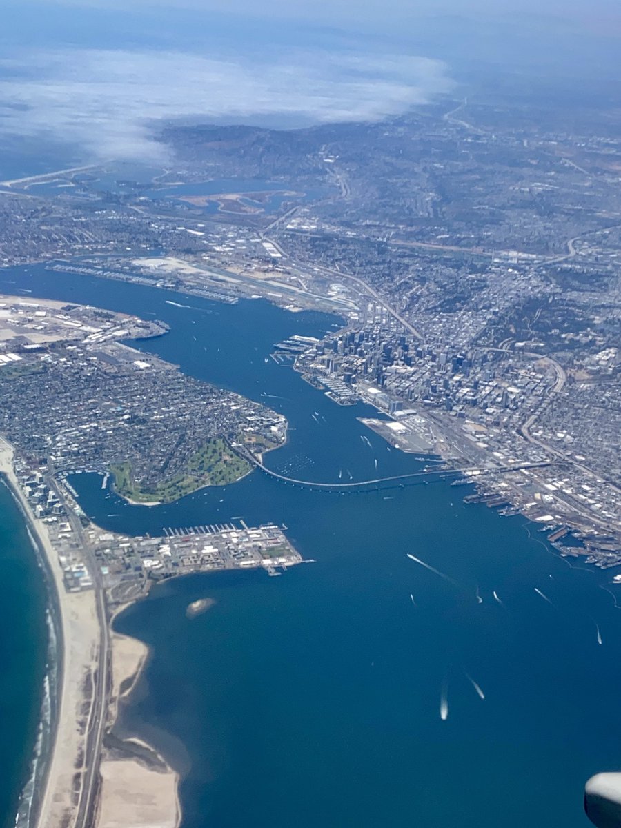 Remote sensing. San Diego harbor and Coronado.