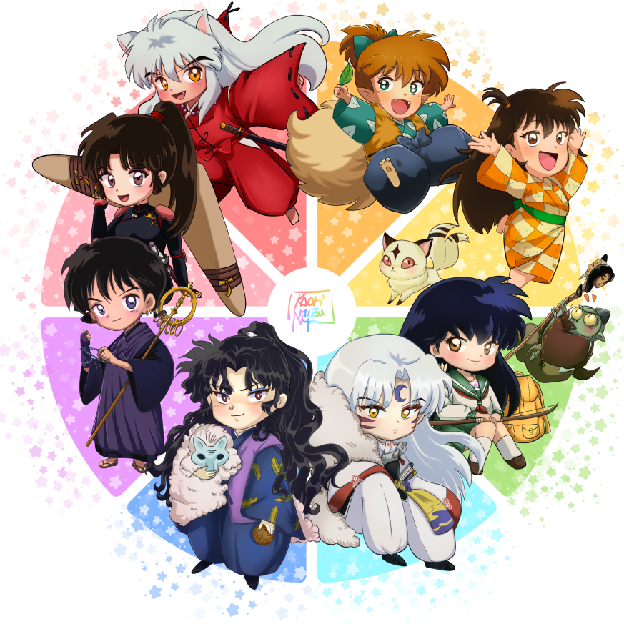 The end!✨ Thank you guys for this challenge, and all the people who commented, shared, liked and even followers!🤧💜🥹 See ya for next challenge! (I hope soon) #InuYasha #colorwheelchallenge #犬夜叉