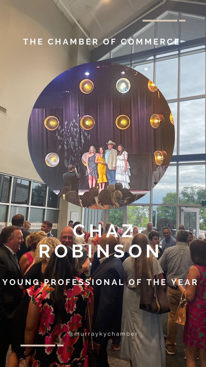 Young Professional of the Year 2023 recipient is Chaz Robinson with Total Tech Solutions! Congratulations!